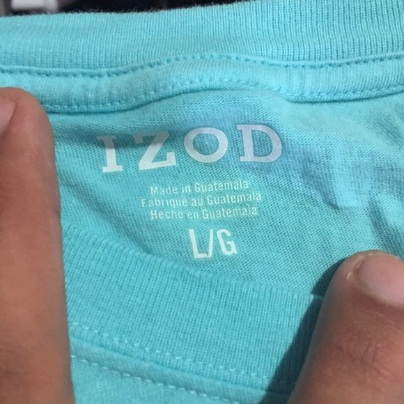 IZOD Blue Tee men's Large - Picture 5 of 7